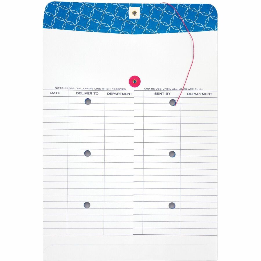 Quality Park 10 x 13 Treated Inter-Departmental Envelopes - Rear