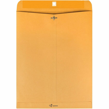Quality Park 12 x 15-1/2 Clasp Envelope with Deeply Gummed Flaps - Rear