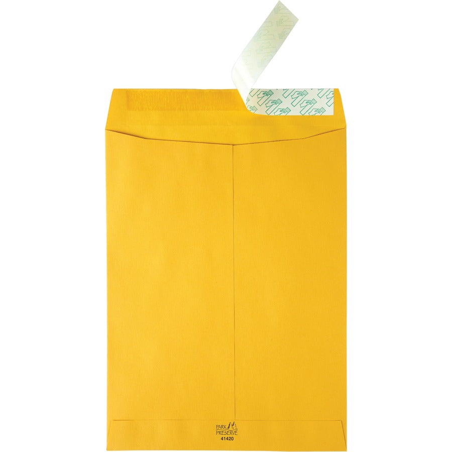 Quality Park 9 x 12 Catalog Mailing Envelopes with Redi-Strip&reg; Self Seal Closure - Rear