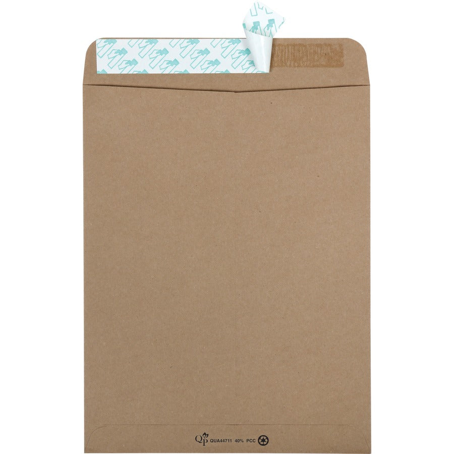 Quality Park 9 x 12 Catalog Mailing Envelopes with Redi-Strip&reg; Self-Seal Closure - Rear