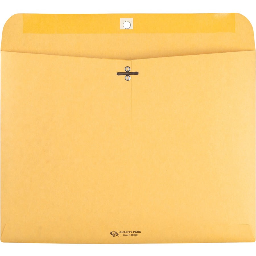 Quality Park 9 x 12 Clasp Envelopes with Deeply Gummed Flaps - Rear