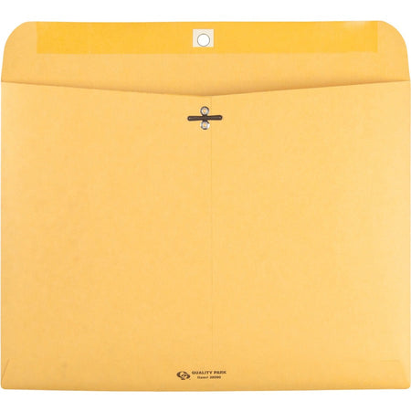 Quality Park 9 x 12 Clasp Envelopes with Deeply Gummed Flaps - Rear