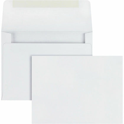 Quality Park A2 Invitation Envelopes - White 4 3/8’’ x 5 3/4’’ - 500/Box - Stationery