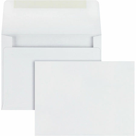 Quality Park A2 Invitation Envelopes - White 4 3/8’’ x 5 3/4’’ - 500/Box - Stationery