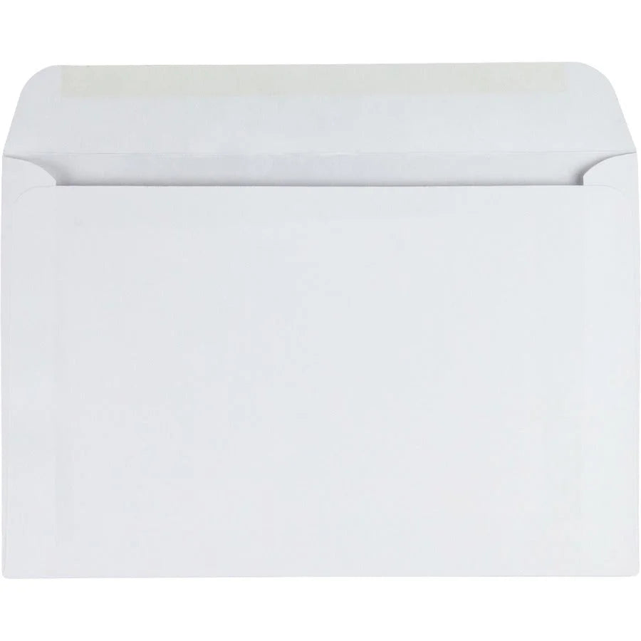 Quality Park Booklet Envelopes: #6 1/2 6x9 24lb White - 500/Box - Large Format / Catalog Envelopes
