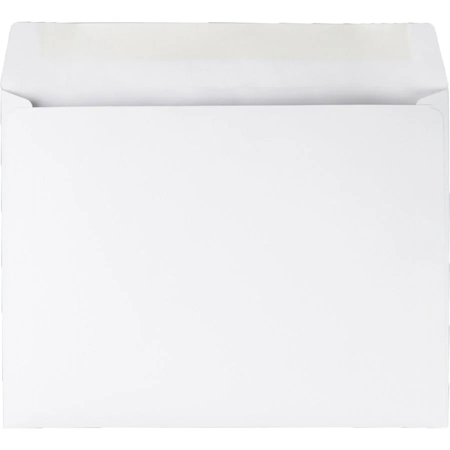 Quality Park Booklet Envelopes: #9 1/2 9x12 28lb White - 100/Box - Large Format / Catalog Envelopes