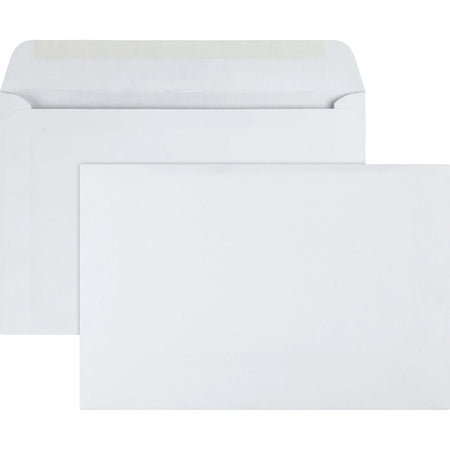 Quality Park Booklet Envelopes - Open Side for Easy Insertion - Catalog - 6 x 9 - White - 100/Box - Large Format