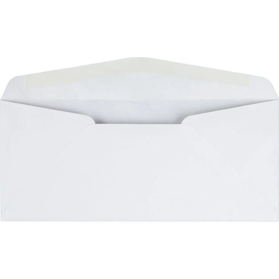 Quality Park Business Envelopes - #10 4 1/8’’ x 9 1/2’’ 24 lb White Wove - 500/Box