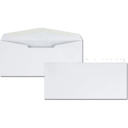 Quality Park Business Envelopes - #10 4 1/8’’ x 9 1/2’’ 24 lb White Wove - 500/Box