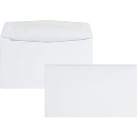 Quality Park Business Envelopes - #6 3/4 3 5/8’’ x 6 1/2’’ - 24 lb - White - 500/Box