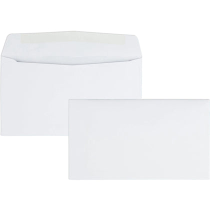 Quality Park Business Envelopes - #6 3/4 3 5/8’’ x 6 1/2’’ - 24 lb - White - 500/Box