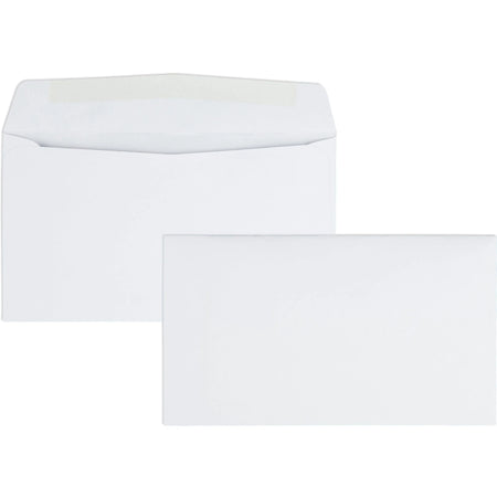 Quality Park Business Envelopes - #6 3/4 3 5/8’’ x 6 1/2’’ - 24 lb - White - 500/Box