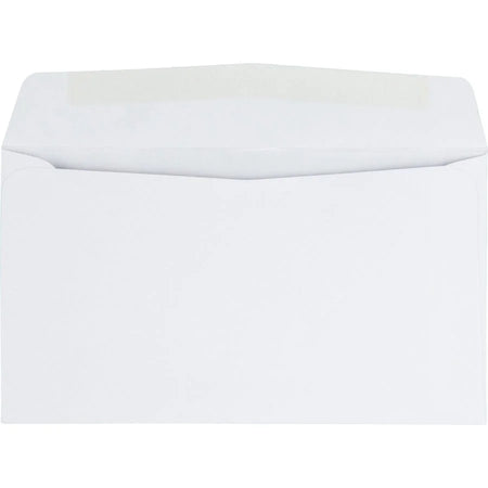 Quality Park Business Envelopes - #6 3/4 3 5/8’’ x 6 1/2’’ - 24 lb - White - 500/Box