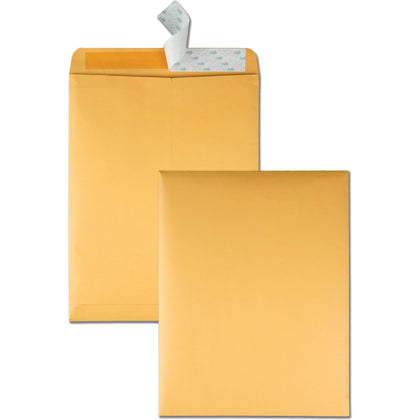 Quality Park Catalog Envelopes - Self-Seal Closure - 10 x 13 - 28 lb - Kraft - 100/Box - Large Format