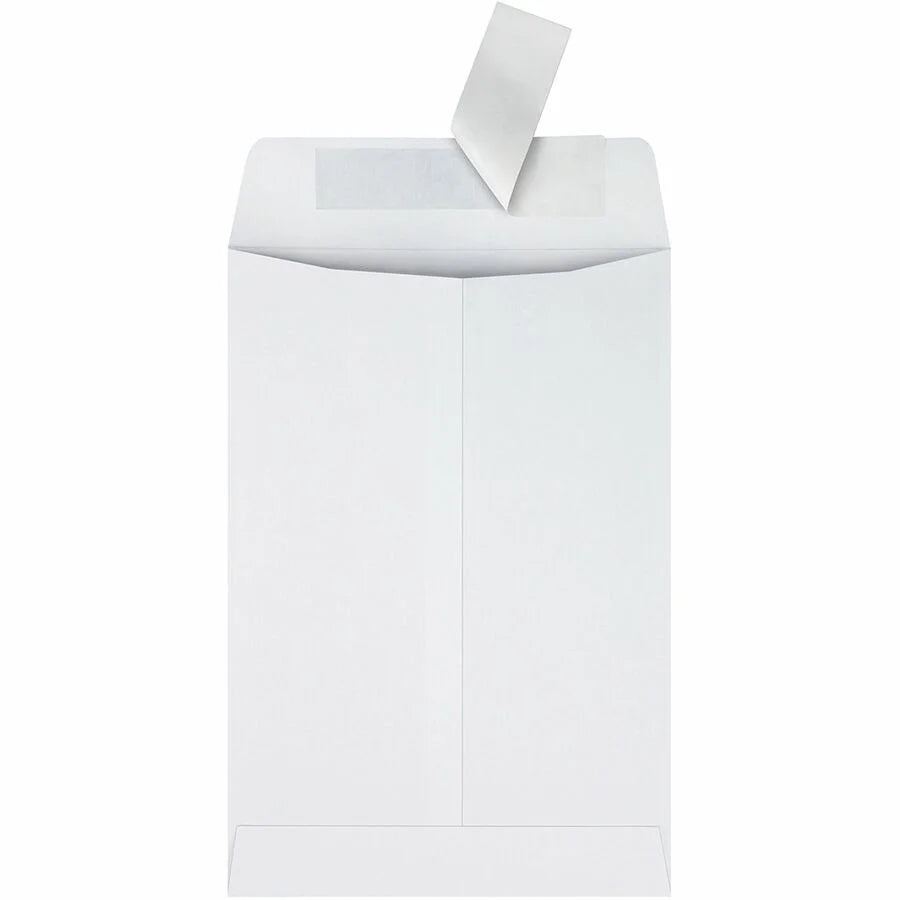 Quality Park Catalog Mailing Envelopes - Redi-Strip Self-Seal - 6.5’’ x 9.5’’ - 28 lb - White - 100/Box - Large Format