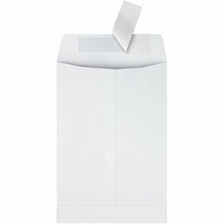 Quality Park Catalog Mailing Envelopes - Redi-Strip Self-Seal - 6.5’’ x 9.5’’ - 28 lb - White - 100/Box - Large Format