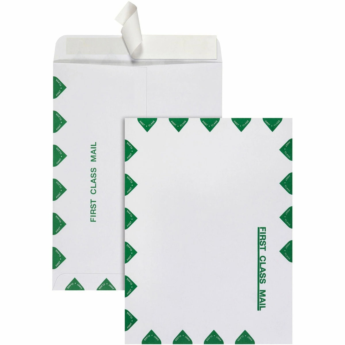 Quality Park Catalog Mailing Envelopes - Redi-Strip Self-Seal - 9x12 - 28lb - White - 100/Box - Large Format