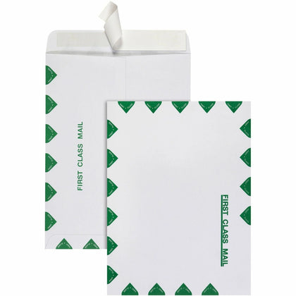 Quality Park Catalog Mailing Envelopes - Redi-Strip Self-Seal - 9x12 - 28lb - White - 100/Box - Large Format