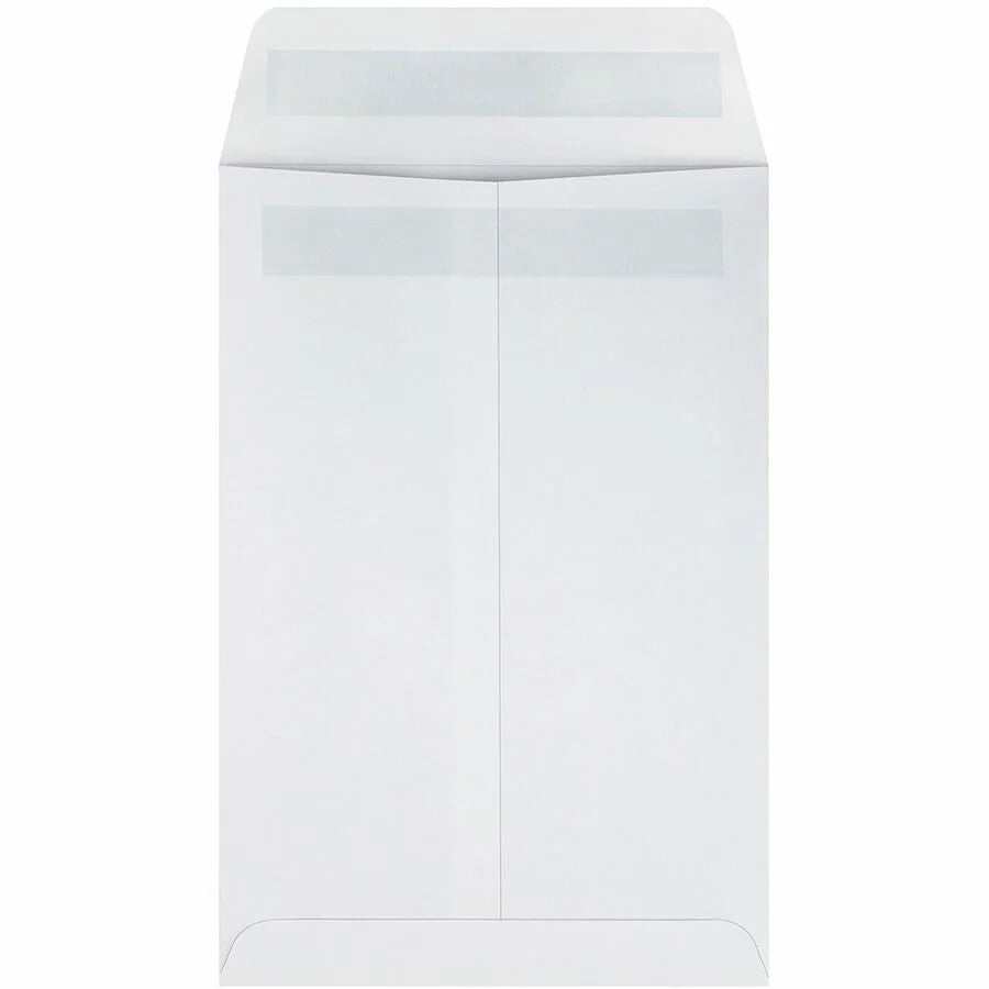 Quality Park Catalog Mailing Envelopes with Redi-Seal Closure - 6.5’’ x 9.5’’ - 28 lb - White - 100/Box - Large Format