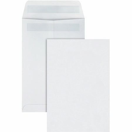 Quality Park Catalog Mailing Envelopes with Redi-Seal Closure - 6.5’’ x 9.5’’ - 28 lb - White - 100/Box - Large Format