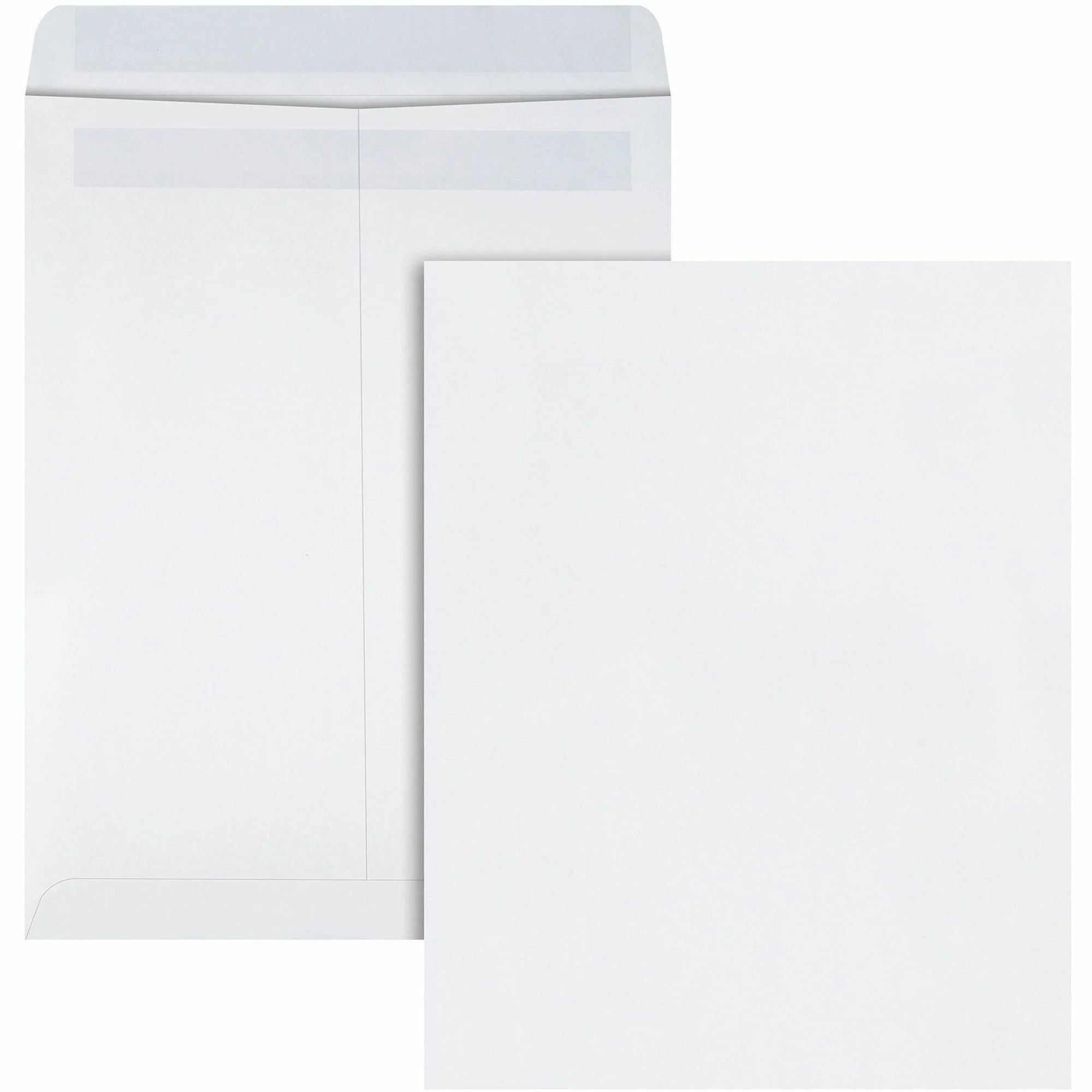 Quality Park Catalog Mailing Envelopes with Redi-Seal Closure - 9 1/2 x 12 - 28 lb - White - 100/Box - Large Format