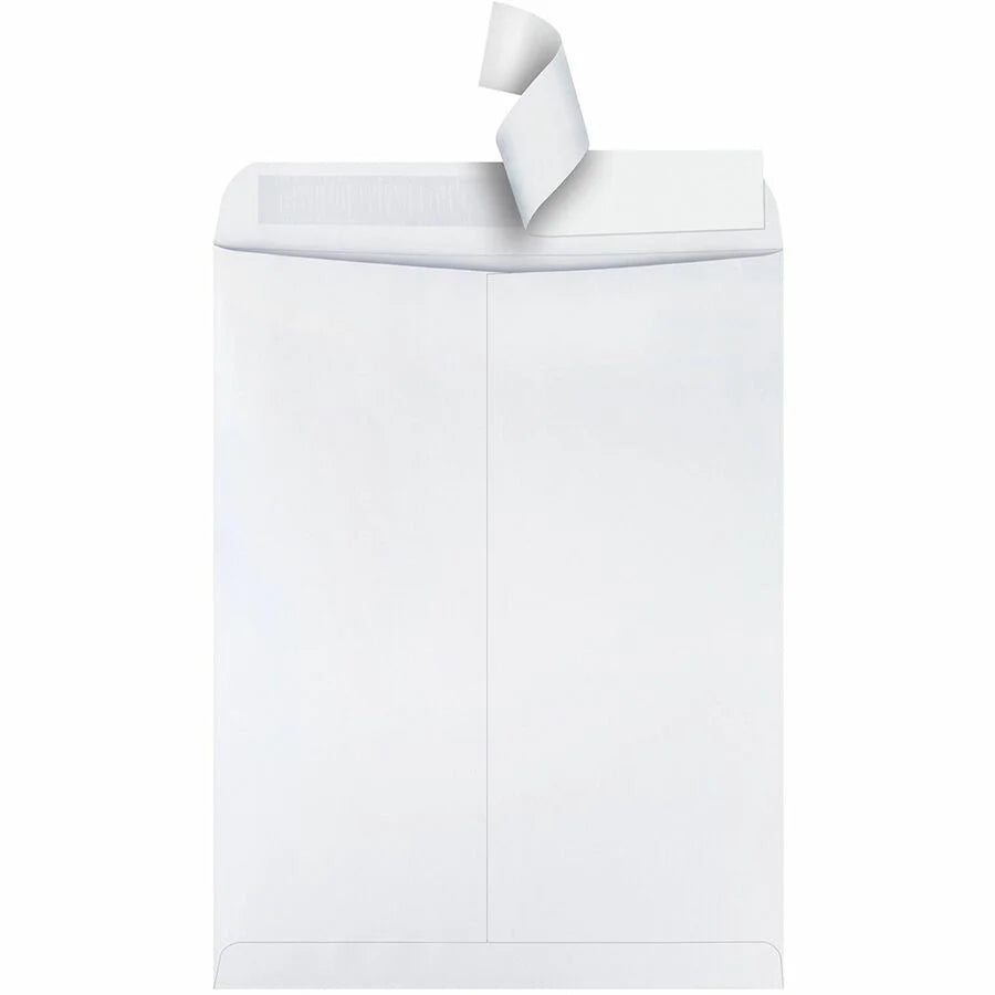 Quality Park Catalog Mailing Envelopes with Redi-Strip Self-Seal - #15 1/2 - 12x15.5 - 28lb - White - 100/Box - Large