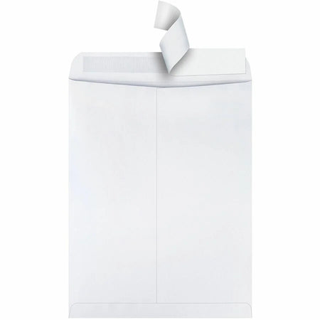 Quality Park Catalog Mailing Envelopes with Redi-Strip Self-Seal - #15 1/2 - 12x15.5 - 28lb - White - 100/Box - Large