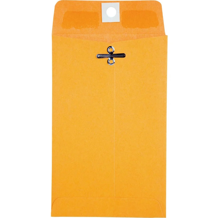 Quality Park Clasp Envelopes - #15 - 4x6.375 - 28 lb - Kraft - 100/Box