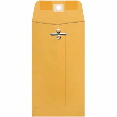 Quality Park Clasp Envelopes - 3-3/8 x 6 Size - 28 lb - Brown Kraft - 100/Box