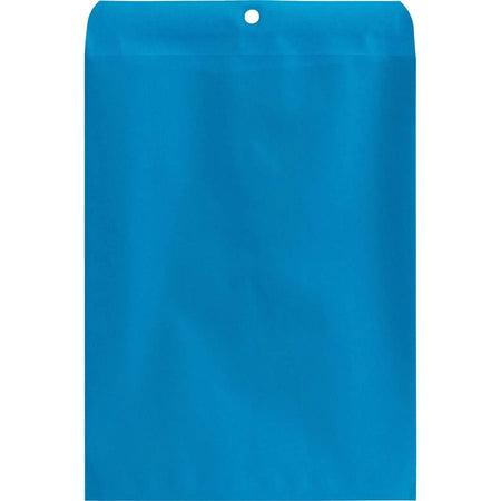 Quality Park Clasp Envelopes - #90 - 9x12 - 28 lb - Blue - Wove - 10/Pack