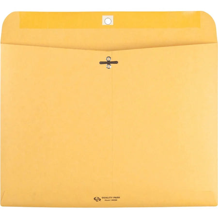Quality Park Clasp Envelopes - #90 - 9x12 - 28 lb - Kraft - 100/Box