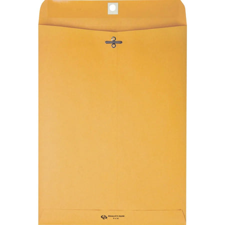 Quality Park Clasp Envelopes - #90 - 9x12 - 28 lb - Kraft - 100/Box