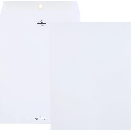 Quality Park Clasp Envelopes - #90 9x12 28lb - White - 100/Box