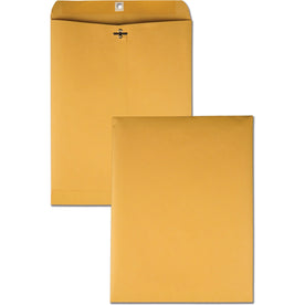 Quality Park Clasp Envelopes in Dispenser Box - #97 - 10x13 - 28 lb - Kraft - Large Format / Catalog
