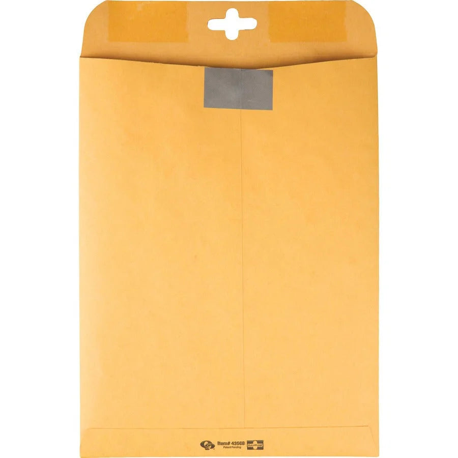 Quality Park ClearClasp Envelopes: 9x12 Redi-Tac Closure Kraft - 100/Box - Clasp Envelopes