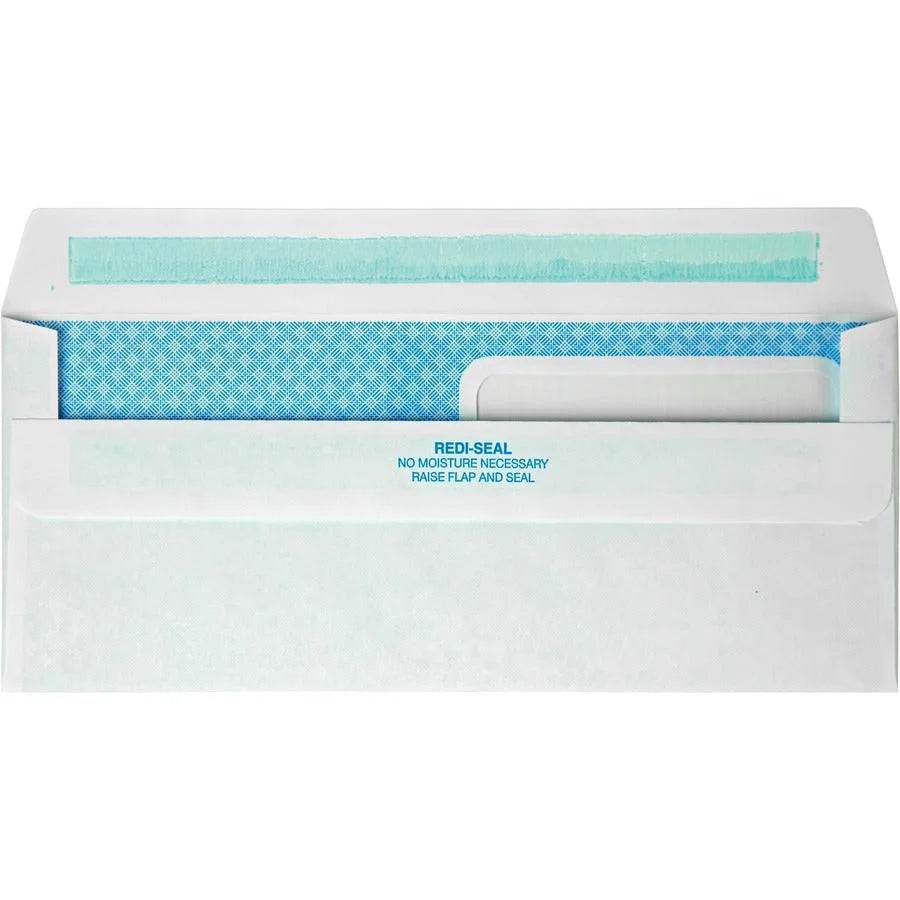 Quality Park Double Window Security Envelopes - Redi-Seal Self-Seal - #8 5/8 - 24 lb - White - 500/Box - Business