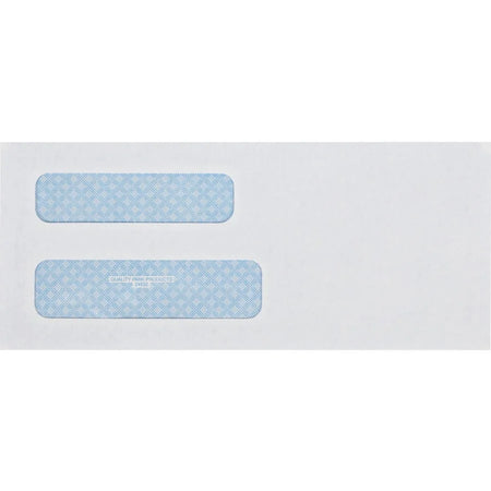 Quality Park Double Window Security Tint Envelopes - #8 5/8 - 3 5/8’’ x 8 - 24 lb - White - Business