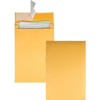 Quality Park Expansion Envelopes - Self-Seal Closure - 10x13x2 - Kraft - 25 Pack - Large Format / Catalog