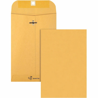 Quality Park Extra Heavy-duty Kraft Clasp Envelopes - #55 - 6x9 - 32 lb - 100/Box