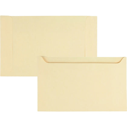 Quality Park File Jacket - 5’’ x 8 1/8’’ - Cameo - 500/Box - Organize Your Documents - Filing Jackets & Pockets