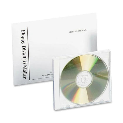 Quality Park Foam Lined CD Mailers - Self-sealing White - 25/Box