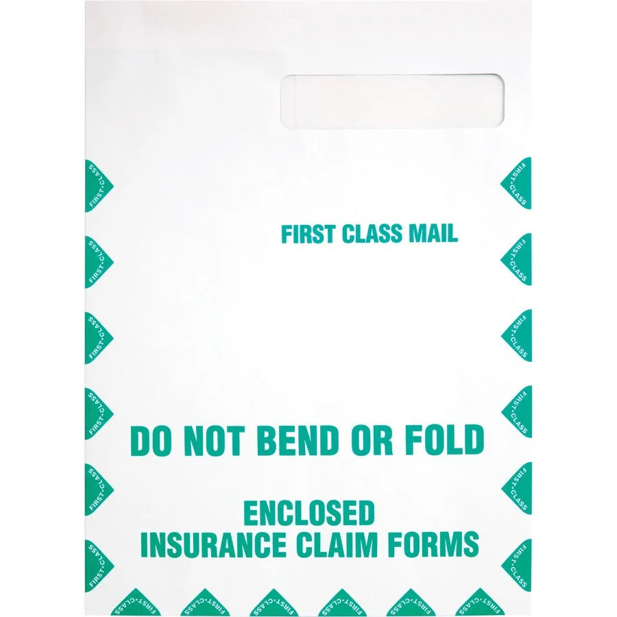 Quality Park Health Claim Insurance Envelopes: Medicare Form HCFA-1508 - Security Tint - 100/Box - Specialty Envelopes