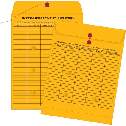 Quality Park Inter-Departmental Envelopes - 10x13 - String/Button Closure - Interdepartmental