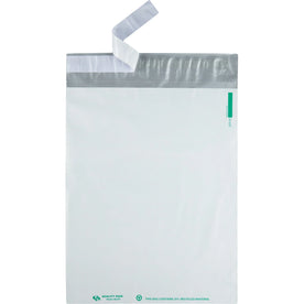Quality Park Jumbo Poly Mailers: Redi-Strip Self-Sealing 12x15.5 White 100/Pack - Mailers