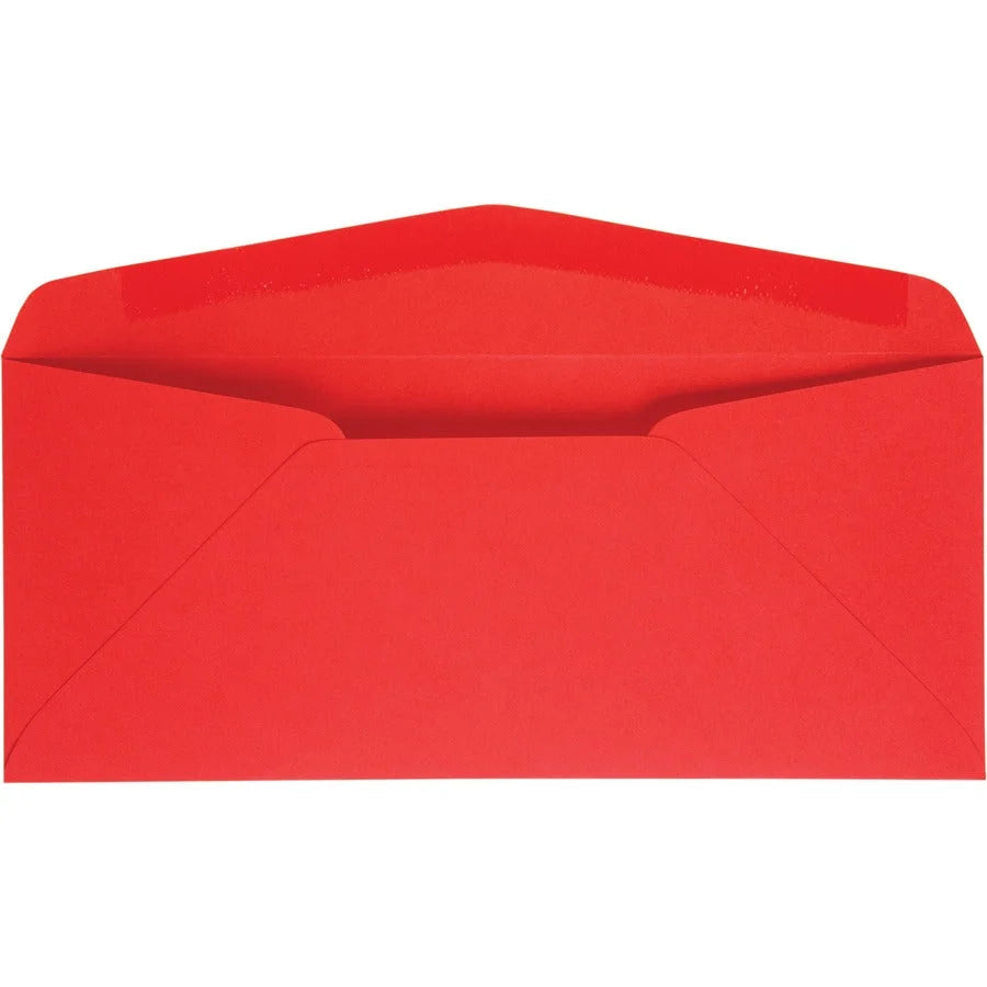 Quality Park No. 10 Bright Red Envelopes - Business Essentials