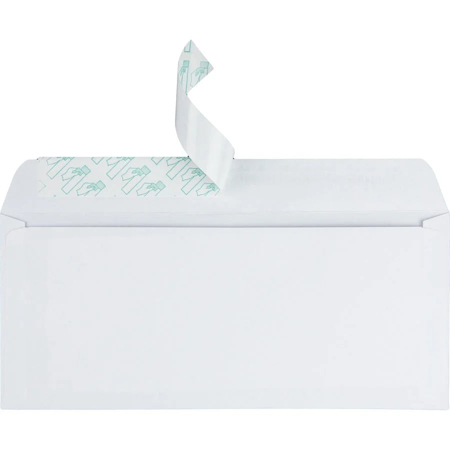 Quality Park No. 10 Business Envelopes: Redi-Strip Self-Seal 4 1/8’’ x 9 1/2’’ 24 lb - White Wove - Envelopes