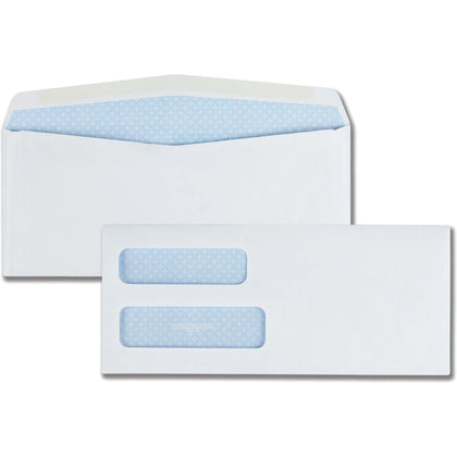 Quality Park No. 10 Double Window Security Tint Envelopes - 500/Box - Business