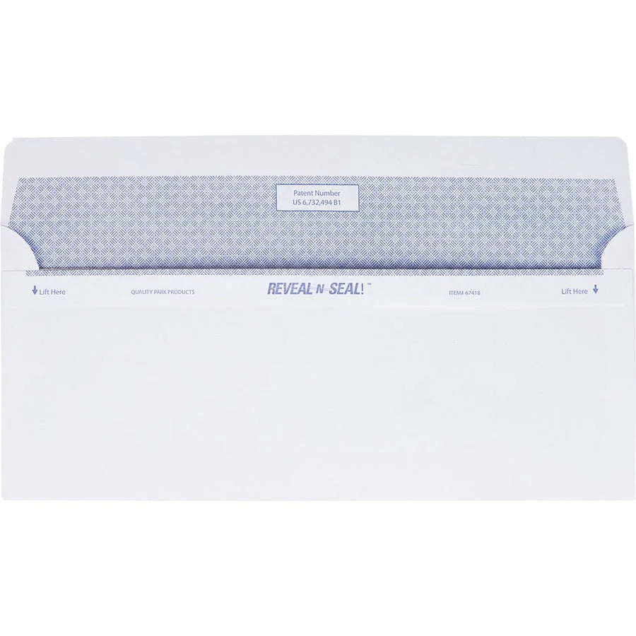 Quality Park No. 10 Security Envelopes with Self-Seal Closure - 500/Box - Business