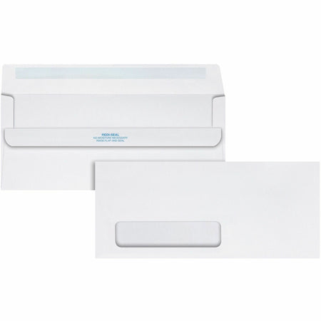 Quality Park No. 10 Single Window Envelope with a Self-Seal Closure - 2000