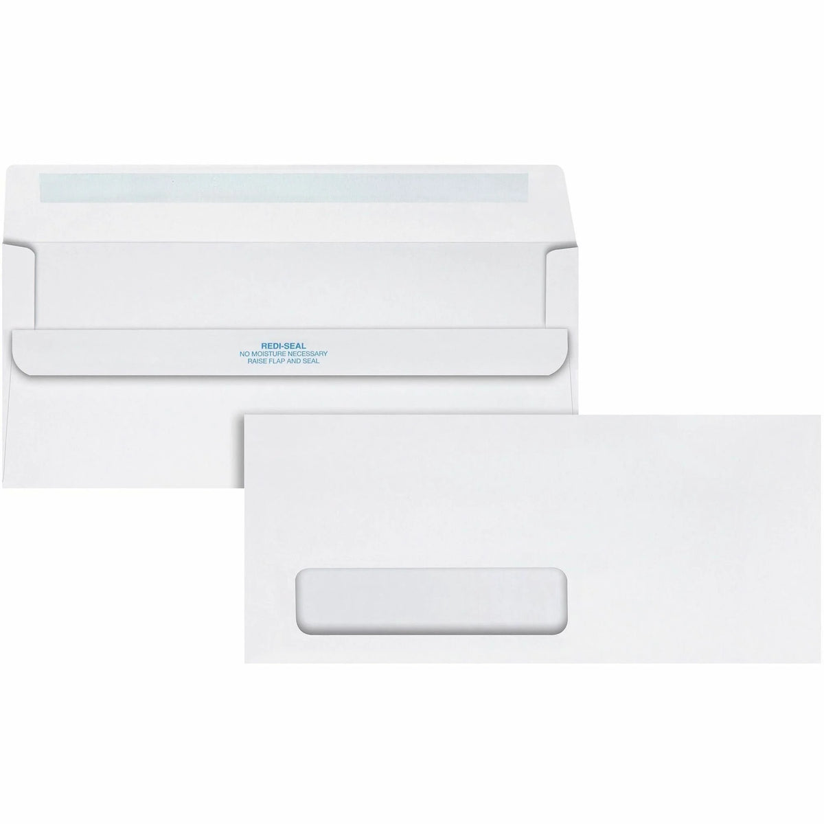 Quality Park No. 10 Single Window Envelopes - Self-Seal Closure - White Wove - 500/Box - Business